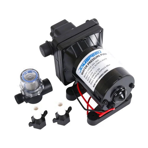 DICMIC 3.0 GPM 12V 55 PSI Revolution Water Pump Compatible with Camper, RV, Shower, Sprayer Replace# 4008-101-A65, 4008-101-E65