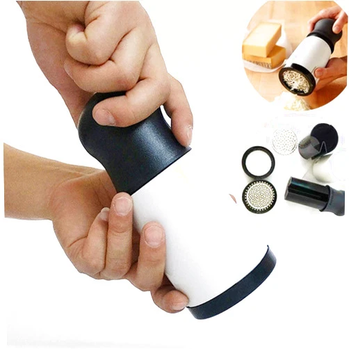 Bingxqiso Kitchen Tools Cheese Grater, Handheld Cheese Mill, Heavy Duty Cheese Cutter for Table Meals