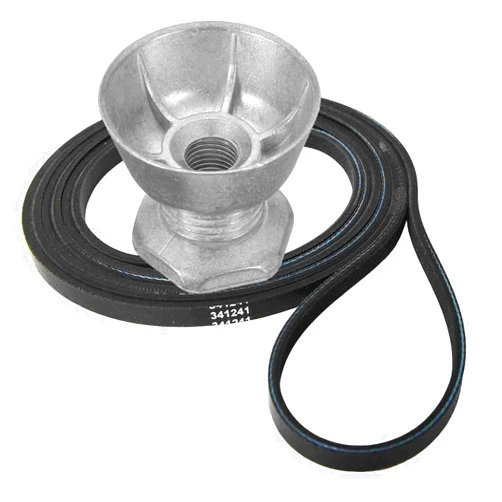 Seentech 341241 Dryer Belt & 8066184 Motor Pulley by Seentech, Compatible for Whirlpool, Kenmore Dryers – Replace part number: PS11744884, W10290525, WP8066184VP, AP6011686, 8578565, W10299847, 3389627, 694871