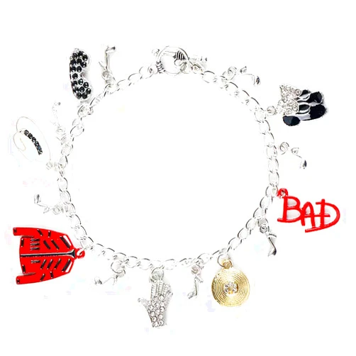 FFtto Bracelet Rhinestone Tassel Bracelet with Classic pins Memorial Collection for Fans Gift