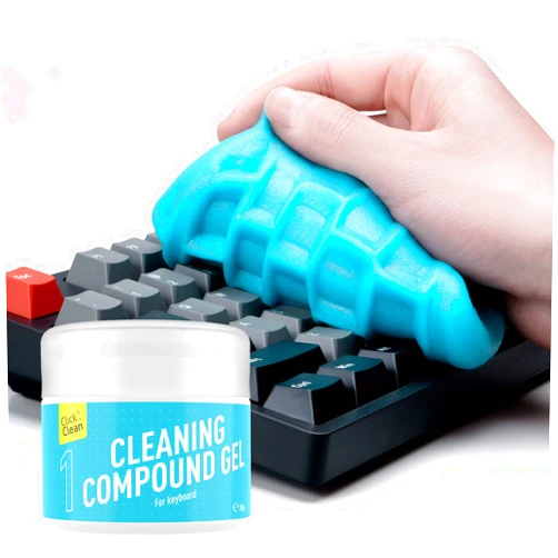CLICK CLEAN Keyboard Cleaning Gel, 7oz Universal Cleaning Gel for Keyboards Electronics Cleaner Dust Cleaning Gel for Car, Laptop, Keyboard, Air Vents