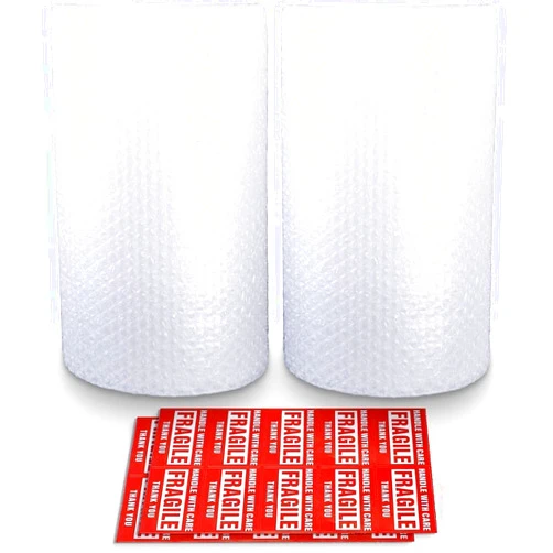 FCLMHD 2 Pack 12in x 72 feet total bubble wrap for packing bubble wrap roll Rolls for Moving Box Shipping Cushion Roll Supplies Perforated Every 12”