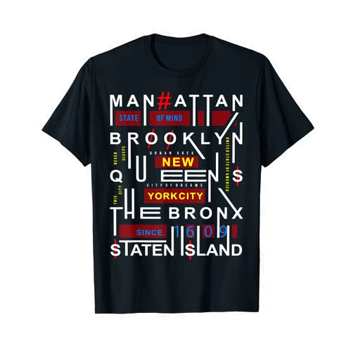 Proud New Yorker New York City Big Apple Bronx Queens Manhattan Staten Island T-Shirt