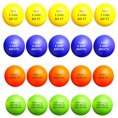 KDG Motivational Stress Balls(20 Pack) for Kids and Adults,Stress Relief Ball with Quetos to Rrelieve Anxiety and Manage Anger