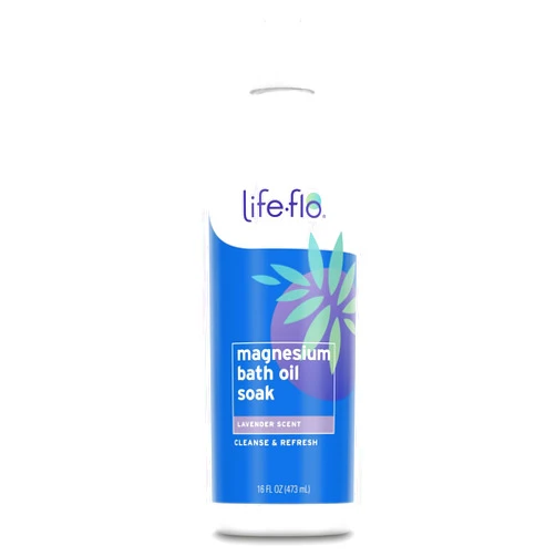 Life-flo Magnesium Oil Bath Soak Lavender Scent, Plus Magnesium Chloride from Zechstein Seabed, Cleanses and Refreshes, Relaxes Muscles and Joints, 60-Day Guarantee, Not Tested on Animals (Lavender)