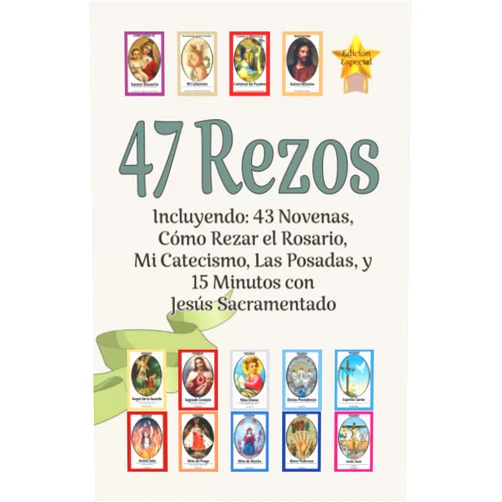 Spanish Edition by Laila Pita (Author), Bernabé Pérez (Author), Victoria Rey (Author), Neftalí Báez (Author), Jorge León (Author) & 2 more 47 Rezos, Incluyendo: 43 Novenas, Cómo Rezar el Rosario, Mi Catecismo, Las Posadas, y 15 Minutos con Jesús Sacramentado (Spanish Edition)