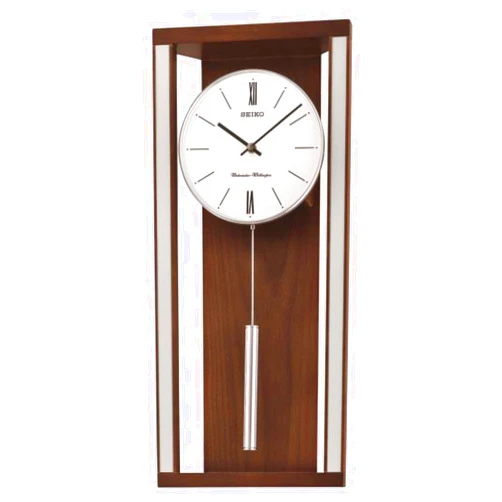 Seiko Modern & Sophisticated Wall Clock with Pendulum and Dual Chimes
