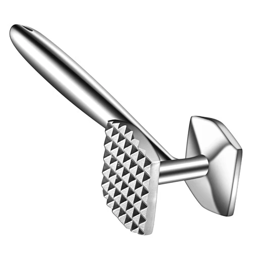 Aliglow Meat Tenderizer Hammer/Mallet Tool/Pounder For Tenderizing and Pounding Steak, Beef And Poultry. Solid Metal Construction With Comfort Grip Handle