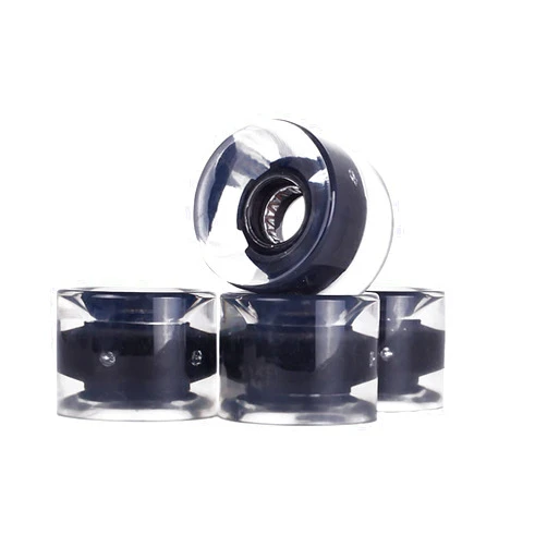 PUFAN 4Pcs Luminous Skateboard Wheels, Low Noise Rotating Wear-Resistant, 60 * 45mm Skating Wheels Replacements