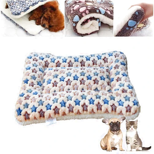 HAGUAN Cozy Calming Cat Blanket,Ultra Soft Calming Cat And Dog Blankets With Cute Prints,Cosy Cat Calming Blanket for Indoor Cats,Pet Calming Blanket For Cats Dogs,Blankets Size Fit Most Pets (F,32*22in)