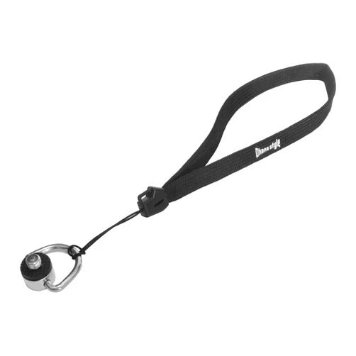 Dhana Style Photography Hand Straps Quick Release Camera Fixed 1/4 Screw Length: 0.5 inches (12 mm) D-Ring Zinc Alloy DS-LG (BK)