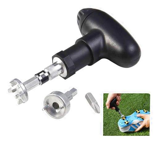 Shuzhu Golf Spike Wrench Shoes Removal Gifts Adjustment Tool Cleats Replacement Track Ripper Screw Install Stainless Steel Intech Aid Christmas