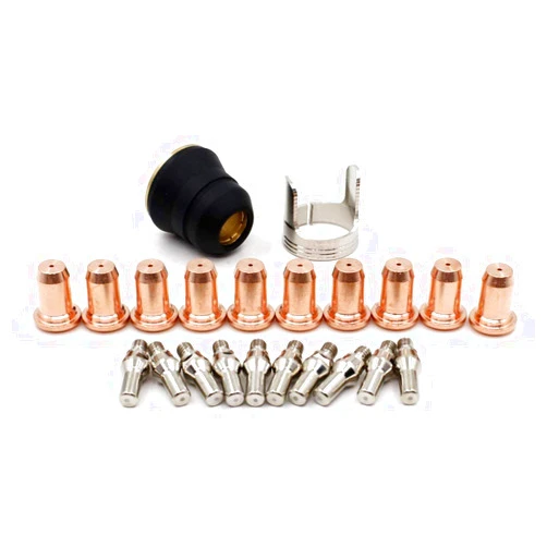 WeldingStop Plasma Cutting Torch for harbor freight 62204 IPT-60 PT-60 IPT-40 PT40 Tip 0.039'' 1.0mm Electrode Shield Cap Stand Off 22pcs