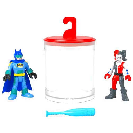 Fisher-Price Imaginext DC Super Friends Batman Toys, Color Changers Figure Set, Batman & Harley Quinn for Preschool Kids Ages 3+ Years