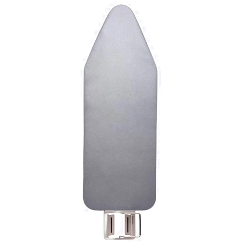 TIVIT Ironing Board Cover: Compatible with Brabantia Size C Replacement Cover, Alumitek Top Coating, Scorch Resistant, Thick Padding, 3 Fastener Straps, Pull Bungee, 49x18, Silver, Made in Italy