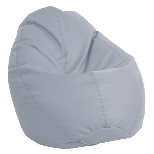 Factory Direct Partners FDP Dew Drop Bean Bag Chair - Flexible Seating with Supportive High-Back Design - Comfy Chair for Bedroom, Classroom Seating, Dorm Room, or Gaming - Bean Bag Chair for Kids and Adults (Grey)