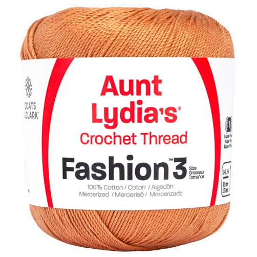 Aunt Lydia Fashion Crochet Thread, 3, Copper Mist