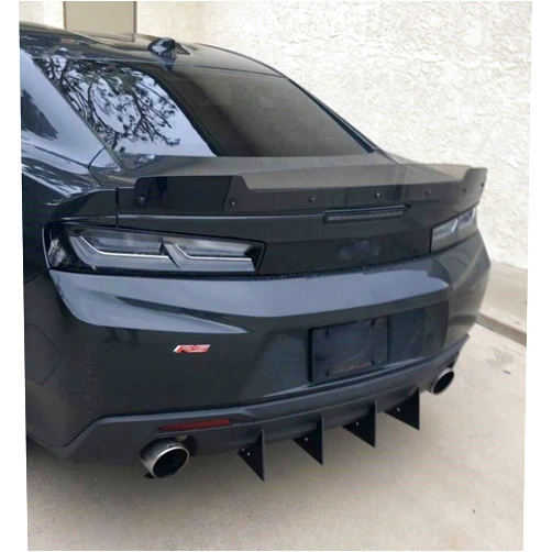 Authority Motorsport Rear Diffuser Compatible with Dual Exhaust Chevrolet Camaro 2016-2019 V2 4 Piece RS LT SS
