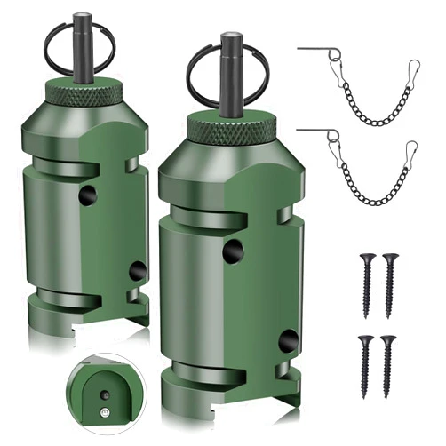 Wallace Forge Perimeter Trip Alarm,Trip Alarm,12 Gauge Camping Trip Wire Alarm Device with 4pcs Screws,Early Warning Security System for Outdoor and Property Safety/Bear Deterrent -Dark Green (Adapter Not Included