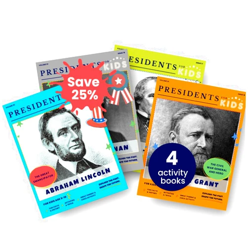 By Presidents For Kids (Author) Presidents for Kids - The Civil War Impact Makers | 4 Activity Book Set | Children's U.S. History Book Bundle with Fun Facts, Activities & Stories | Ages 5-10