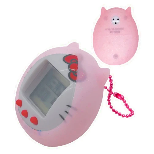 RAWECUD Protective Silicone Case Cover for Tamagotchi Hello Kitty 42892/42891 with Color Chain(Only Cover) (Pink)