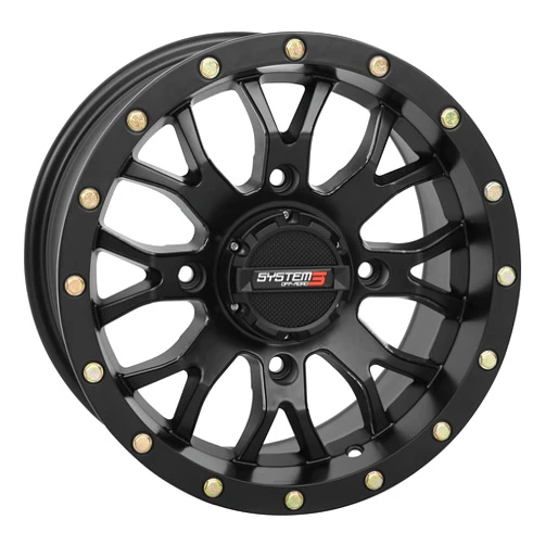 System 3 Off-Road System 3 ST-3 14x7 ATV/UTV Wheel - Matte Black (4/137) 5+2 [14S3-1137]