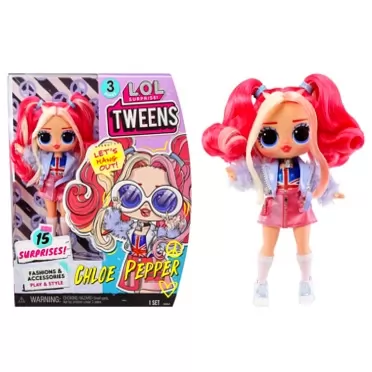 L.O.L. Surprise! LOL Surprise Tweens Series 3 Chloe Pepper Fashion Doll with 15 Surprises Including Accessories for Play & Style, Holiday Toy Playset, Great Gift for Kids Girls Boys Ages 4 5 6+ Years Old