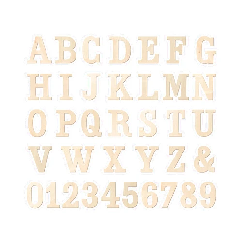 Cregugua 4 Inch 142 Pieces Wooden Letters & Numbers for Crafts Unfinished Wood Alphabet ABC & Numbers 0-9 for Wall Decor