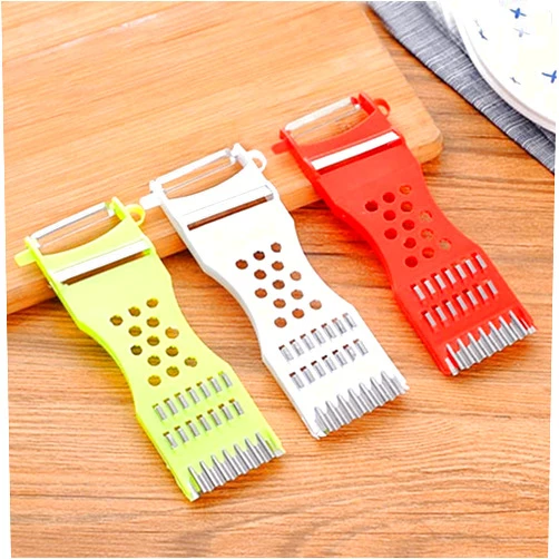 GorinsKani 3Pcs handheld Plastic Multifunction Kitchen Peeler Grater Slicer Tool,for Vegetable, Fruit,Cucumber,Potato,Carrots,Cheese,Chef Gadgets Tools