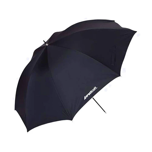 Westcott 2016 45-Inch Optical White Satin with Removable Black Cover Umbrella
