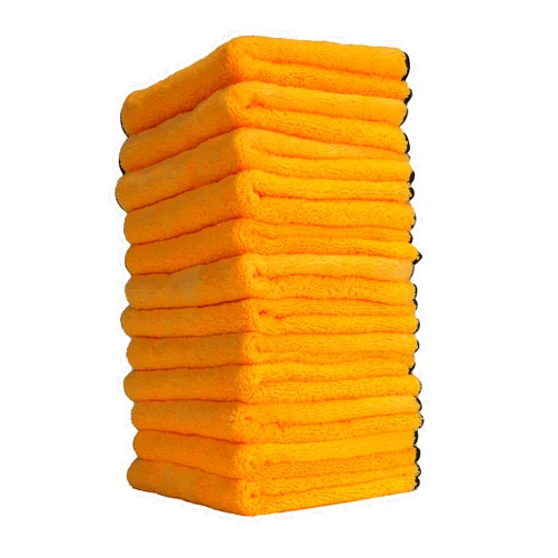 Chemical Guys MIC_506_12 Professional Grade Premium Microfiber Towels, Gold (16 Inch x 16 Inch) (Pack of 12) - Safe for Car Wash, Home Cleaning & Pet Drying Cloths
