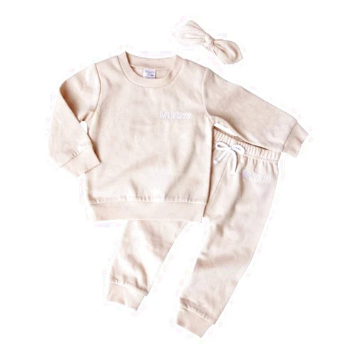 Lila & Jack 3PC Influencer Sweat Suit & Headband Set