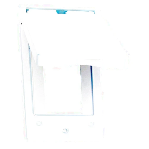 Sigma Electric, White Sigma Engineered Solutions, 14248WH 1-Gang Vertical GFCI Weatherproof Cover, No Size