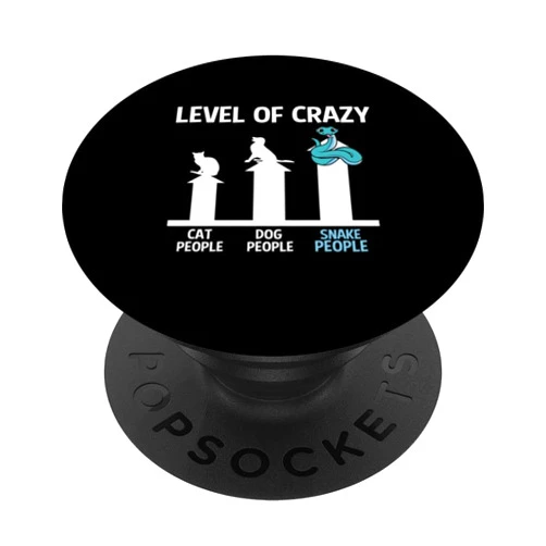 Serpent Gift Ideas For Snake Enthusiast Level Of Crazy Serpent Reptile Herpetology Snake PopSockets Swappable PopGrip