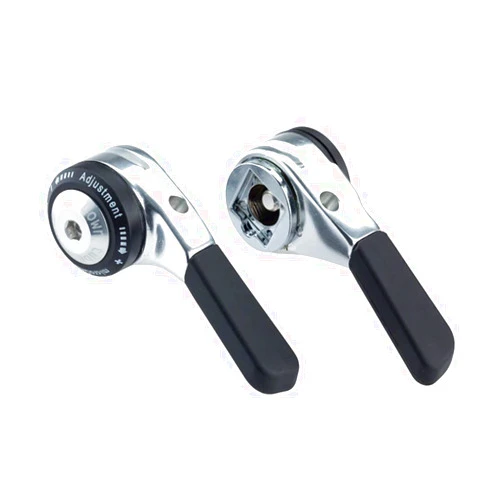 microSHIFT Down Tube Shifter Set, 8-Speed, Double/Triple, Shimano Compatible, Silver