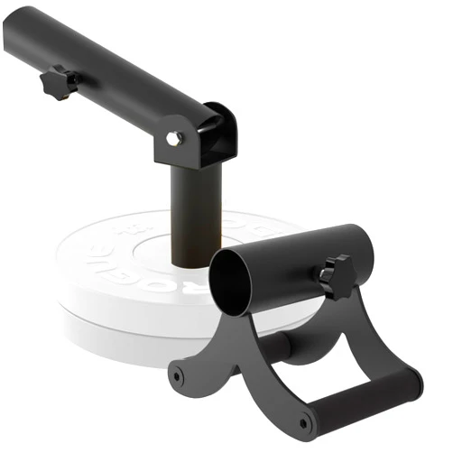 Lovind V Bar Landmine Attachment T Bar Handle for Barbell Bars，Foldable V Bar Row Handle Double D Row Handle with Rubber Coating T-Row Attachment for Strength Training Bars