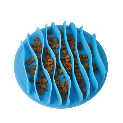 PIVBY Cat Fun Slow Feeder Bowl Interactive Stop Bloat Pet Dogs Bowl Prevent Choking Healthy Non-Toxic (S:7.5 Inch)