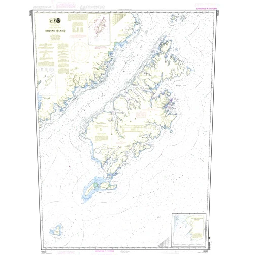 NOAA Chart 16580: Kodiak Island;Southwest Anchorage, Chirikof Island