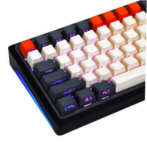 YMDK 133 Key Carbon PBT Double Shot Side-lit Shine Through Backlit keycaps OEM Profile for MX Mechanical Keyboard 108 96 87 NJ80 KBD67 ID80 84 68 64