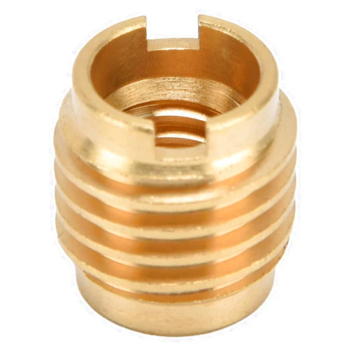 Kuuleyn 5 Pcs Brass Dual-Threaded Insert,Beer Keg Coupler Fitting,Beer Tap Handle Beer Tap Handles Manual Install Nuts for 3/8in‑16 UNC External Thread