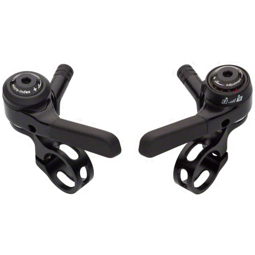 Microshift Double/Triple 9 Speed Thumb Shifters Black