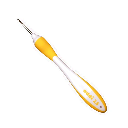 Gründl AD1407016-2.50 Crochet Hooks Swing, 16cm 2.50mm, Yellow