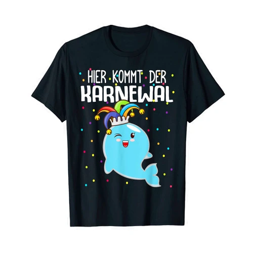 Köln Karneval Kostüm Damen Herren Kinder Fasching Carnival Costume Fancy Dress Carnival Whale Fancy Dress Confetti T-Shirt