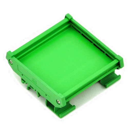 Electronics-Salon DIN Rail Mount Carrier, for 70mm x 72mm PCB, Housing, Bracket.