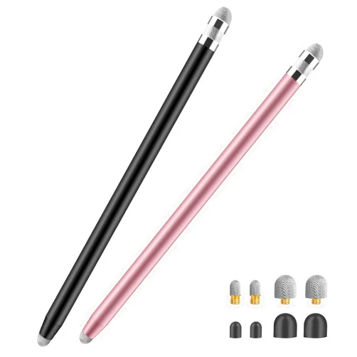 Granarbol Stylus Pens for Touch Screens,Granabol Sensitivity Capacitive Stylus 4 in 1 Touch Screen Pen with 8 Extra Replaceable Tips for iPhone iPad Tablets All Universal Touch Devices(2Pcs)