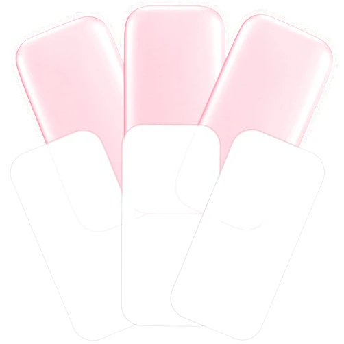 YEAJOIN 6PCS Silicone False Eyelash Holder Pads for Eyelash Extensions Loose Lash, Reusable Eyelash Extensions Tools, Transparent and Pink