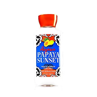 Bath & Body Works Bath and Body Works Agave Papaya Sunset Lotion 8 Ounce Full Size