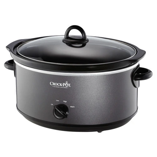 Crock-Pot Crockpot SCV700-CH-BR Slow Cooker, 7 quarts, Charcoal