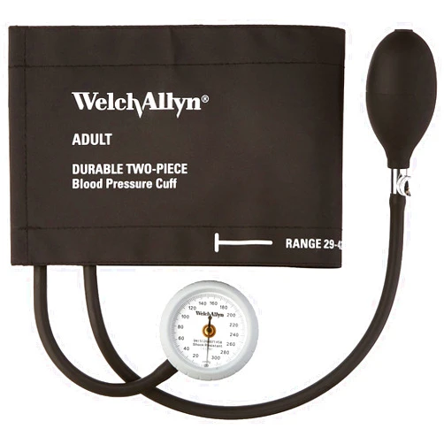 Welch Allyn DS44-11CB Gauge with Durable Two Piece Cuff and Bladder, Adult