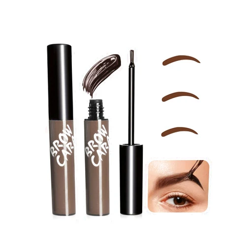 PMRXSETD Brow Tattoo Peel Off Tint - Eyebrow Gel Tint with Eyebrow Stencils Long-Lasting Makeup, Brow Gel Eyebrow Tattoos Waterproof, Eye Brow Pencils Create Full Voluminous Brows for Women (Gray Brown)